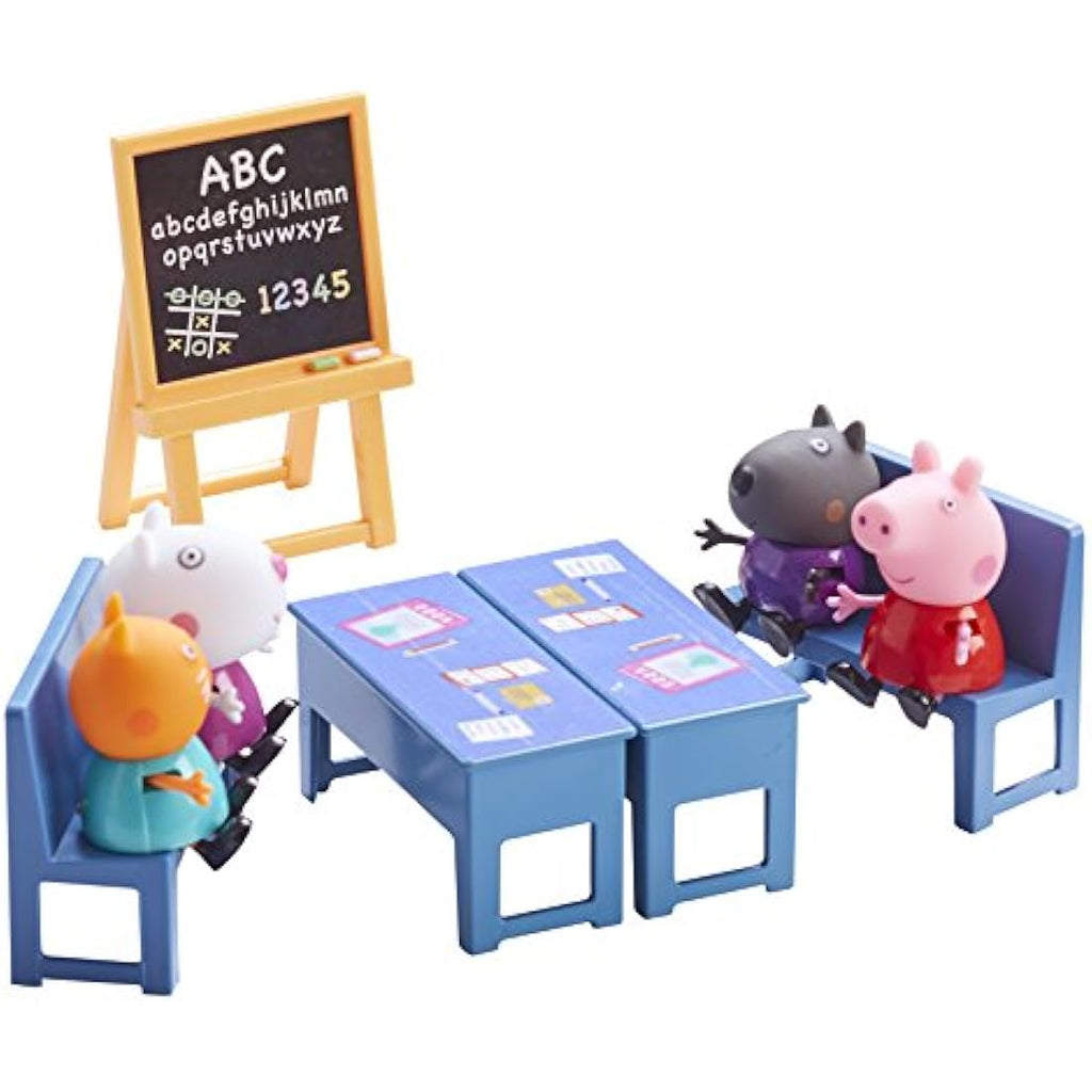 Peppa Pig Classroom Toy Playset with Character Figures – Multicoloured
