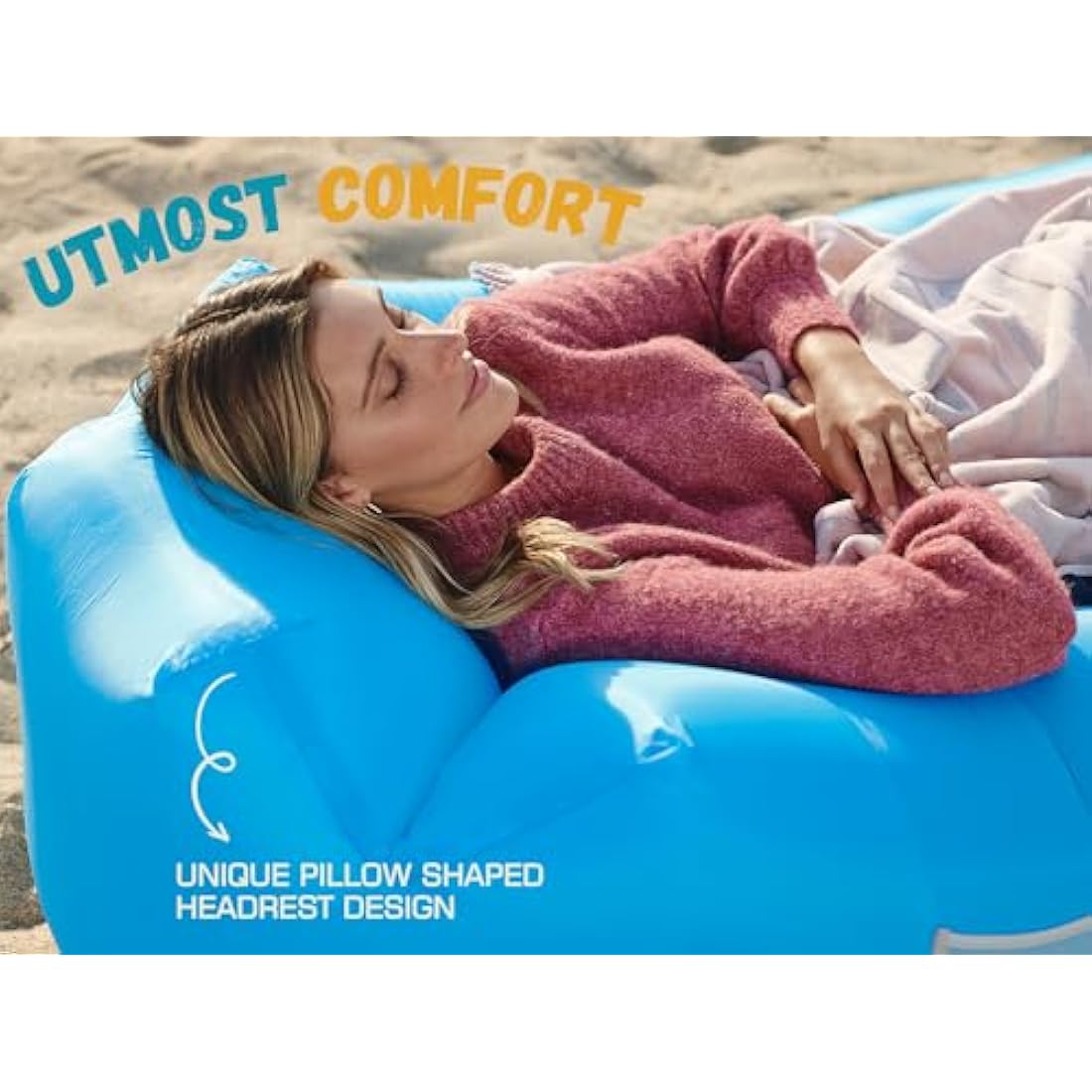 Wekapo Inflatable Lounger Air Sofa – Portable Waterproof Camping Hammock
