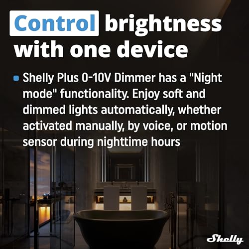 Shelly Plus 0-10V Dimmer – WiFi Smart Light Switch for Home Automation