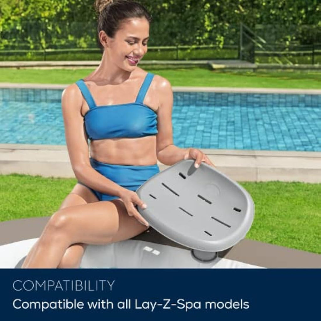 Lay-Z-Spa Adjustable Hot Tub Seat | Weighted Universal Spa Seat - Grey