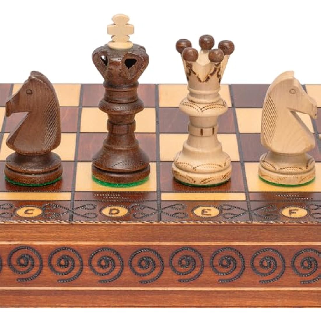Husaria Ambassador Large Wooden Chess Set – Handcrafted 55cm Board