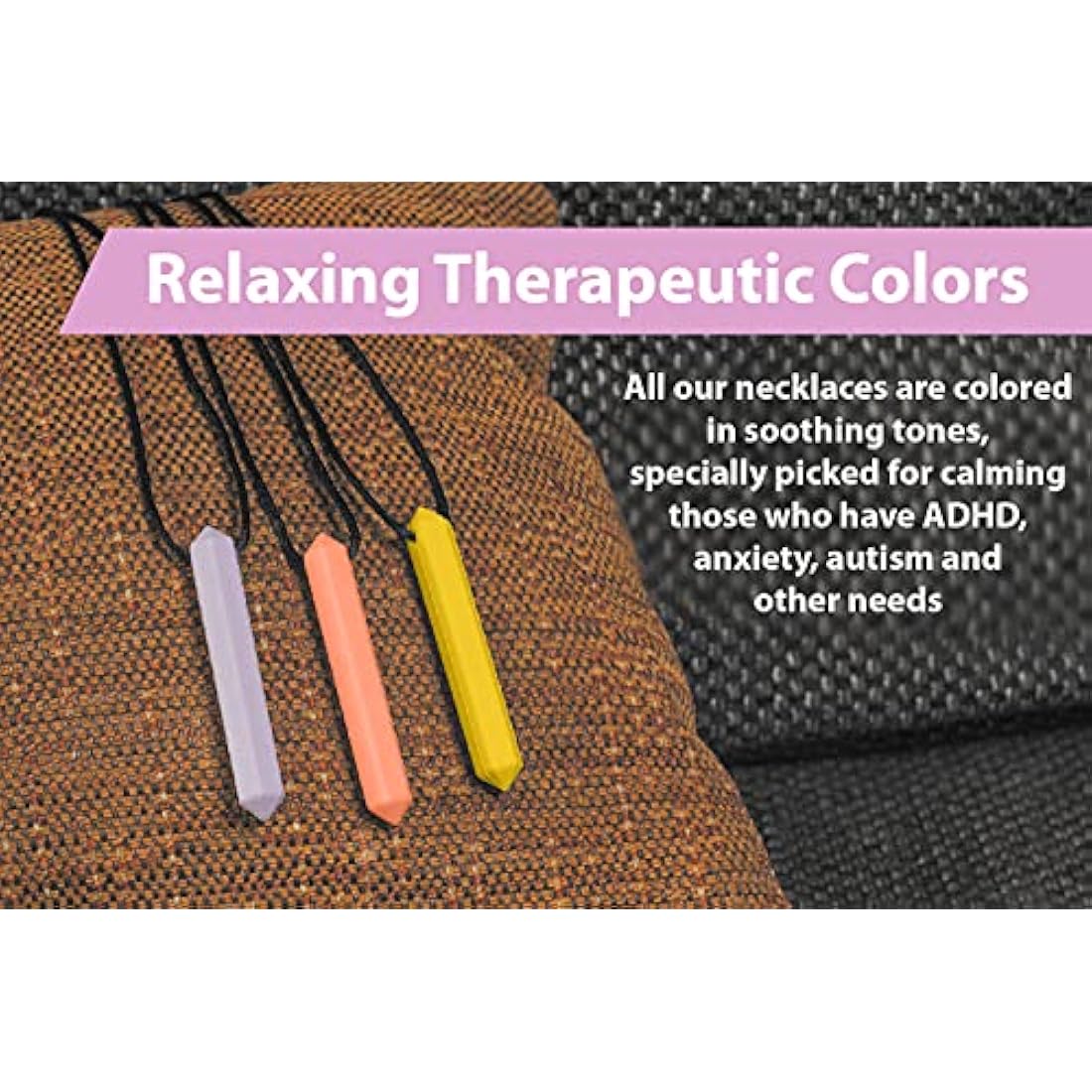 Tilcare Sensory Chew Necklace – Food-Grade Silicone Pendant for Autism