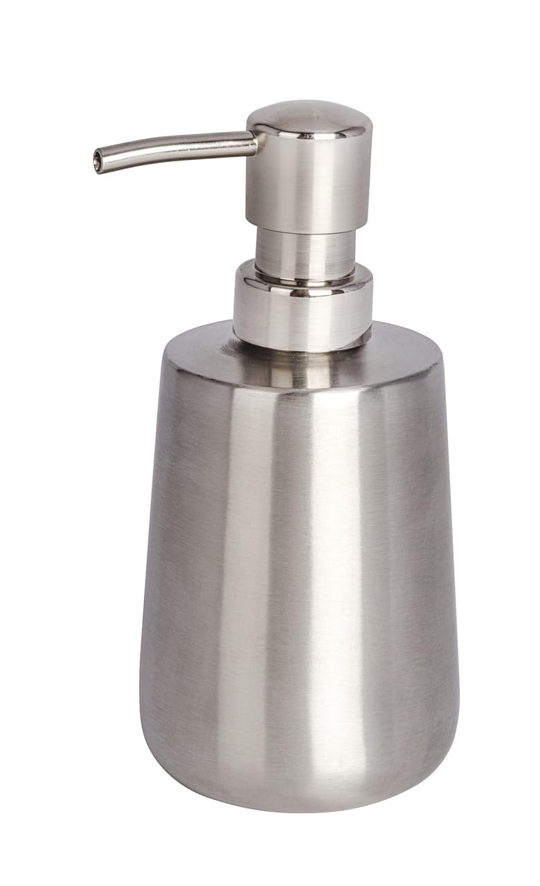WENKO Solid Soap Dispenser – 420ml Satinised Stainless Steel