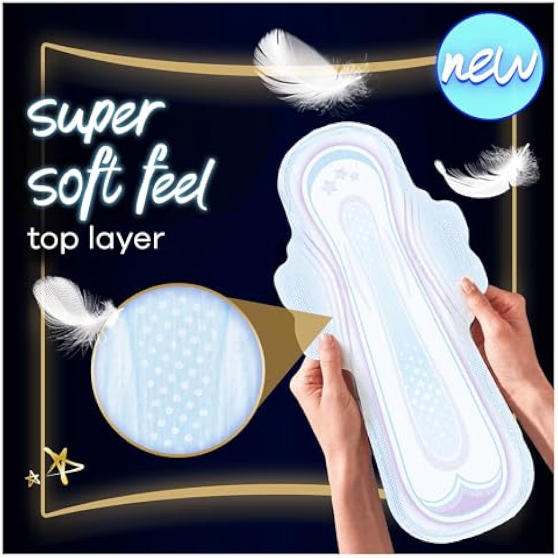 Always Ultra Night Size 5 Sanitary Towels with Wings - 72 Pads (Pack of 4)