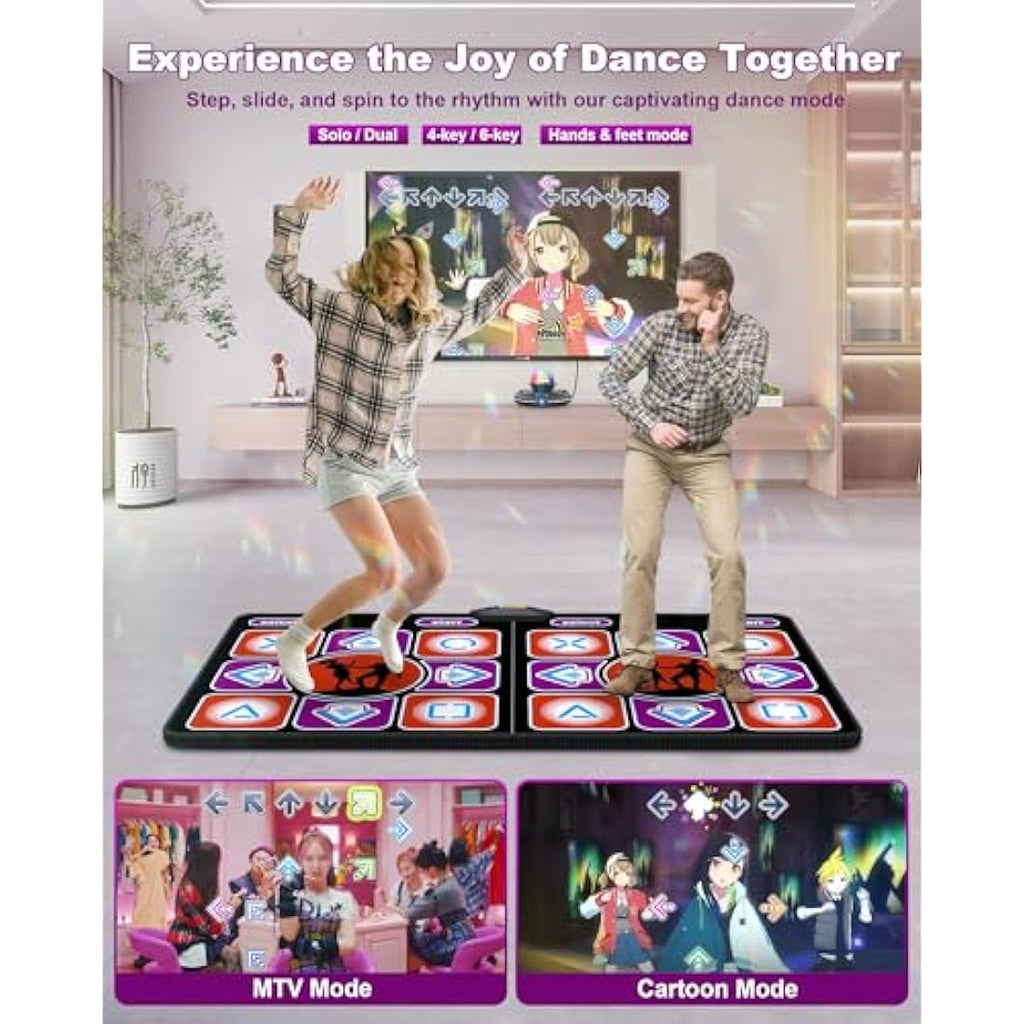 Acelufly Double Dance Mat with Camera – Wireless Electronic Game Pad