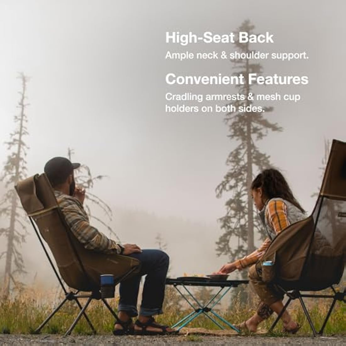 Helinox Savanna High-Back Collapsible Camp Chair - Coyote Tan