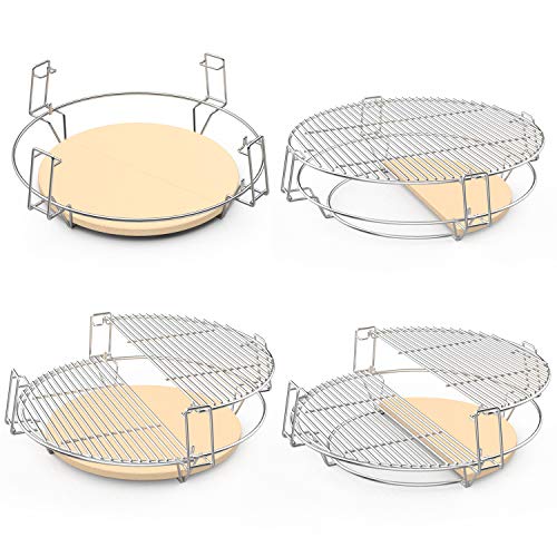 Onlyfire BBQ Cooking Grate System for 22.5" Weber Kettle Grill