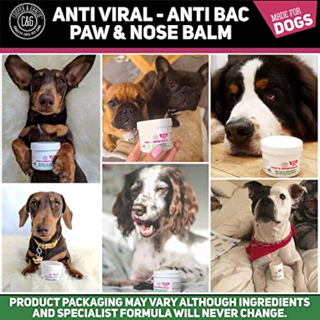 Dog Paw and Nose Balm – Natural Soothing 100ml Formula
