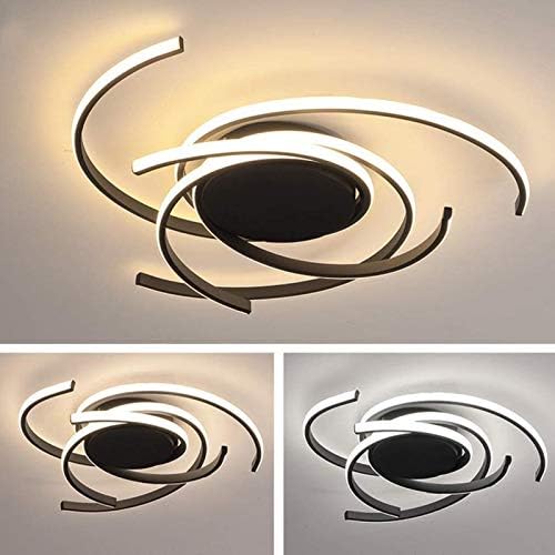 Jolof Store Modern LED Ceiling Light – Dimmable Spiral Flower Chandelier