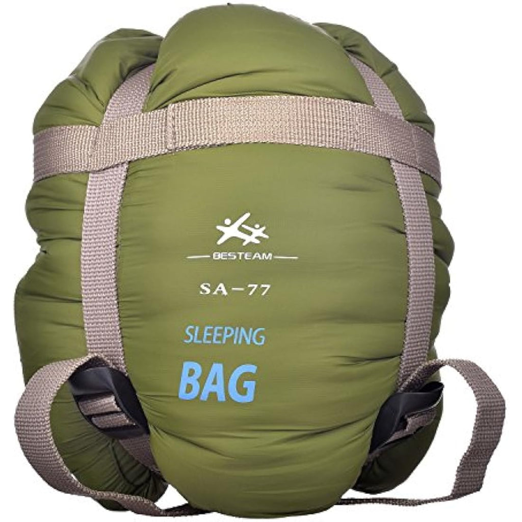 BESTEAM Lightweight Envelope Sleeping Bag | Ultra-light Army Green