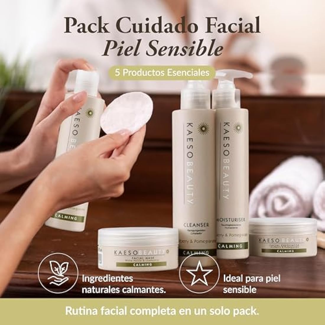 Kaeso Calming Facial Collection Kit for Sensitive Skin | Jolof Store