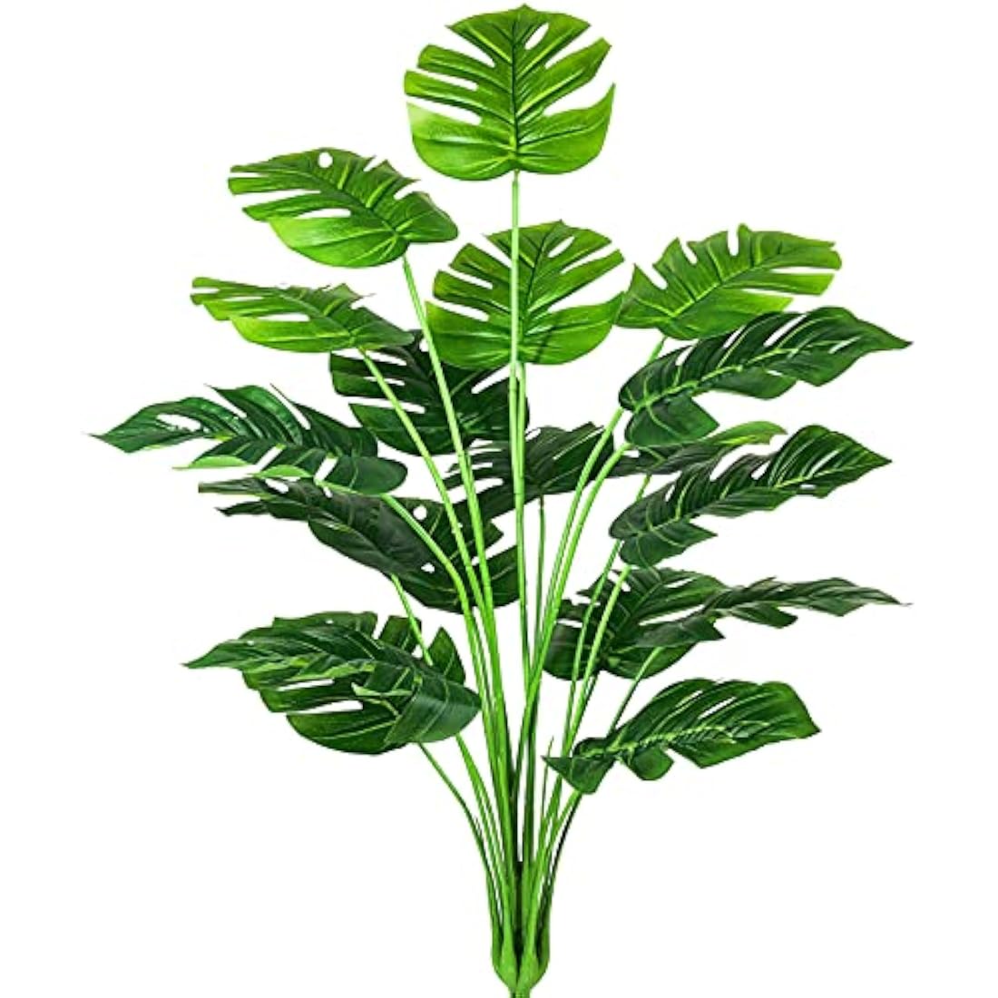 29" Artificial Monstera Leaves – Faux Tropical Palm Fronds