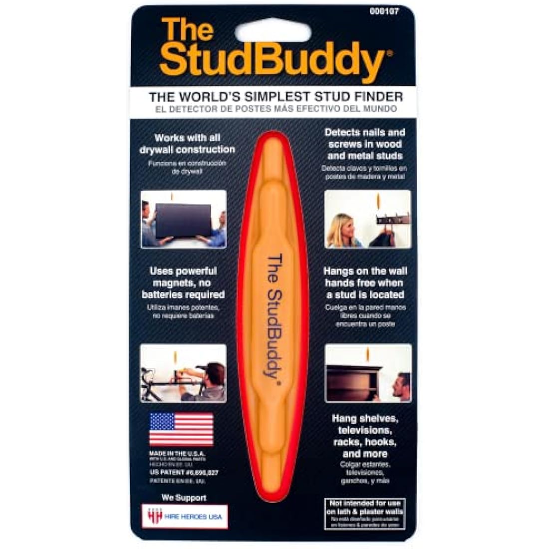 The StudBuddy Magnetic Stud Finder – Wood and Metal Wall Stud Locator