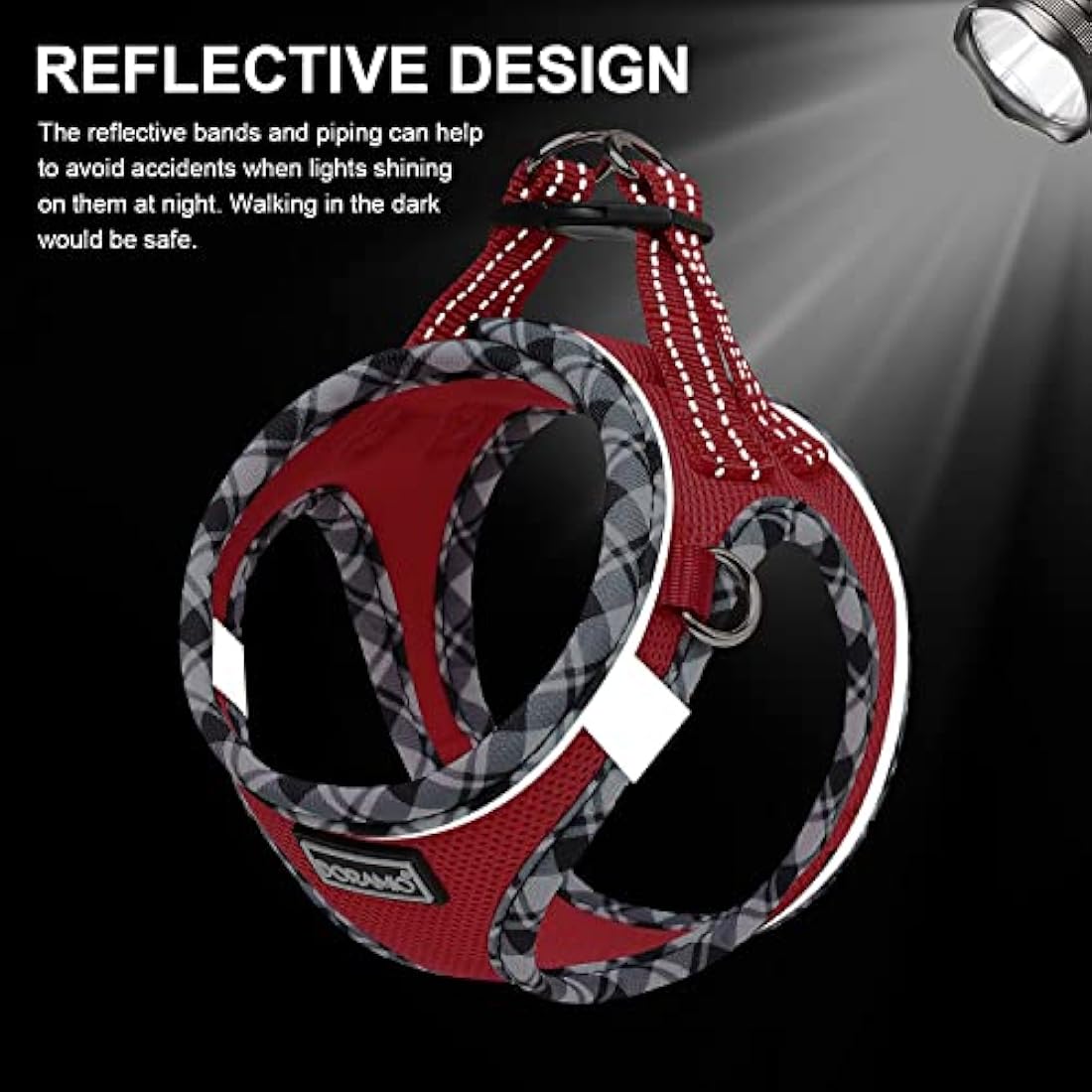 Step-in Dog Harness and Leash Set – Reflective Mesh Vest