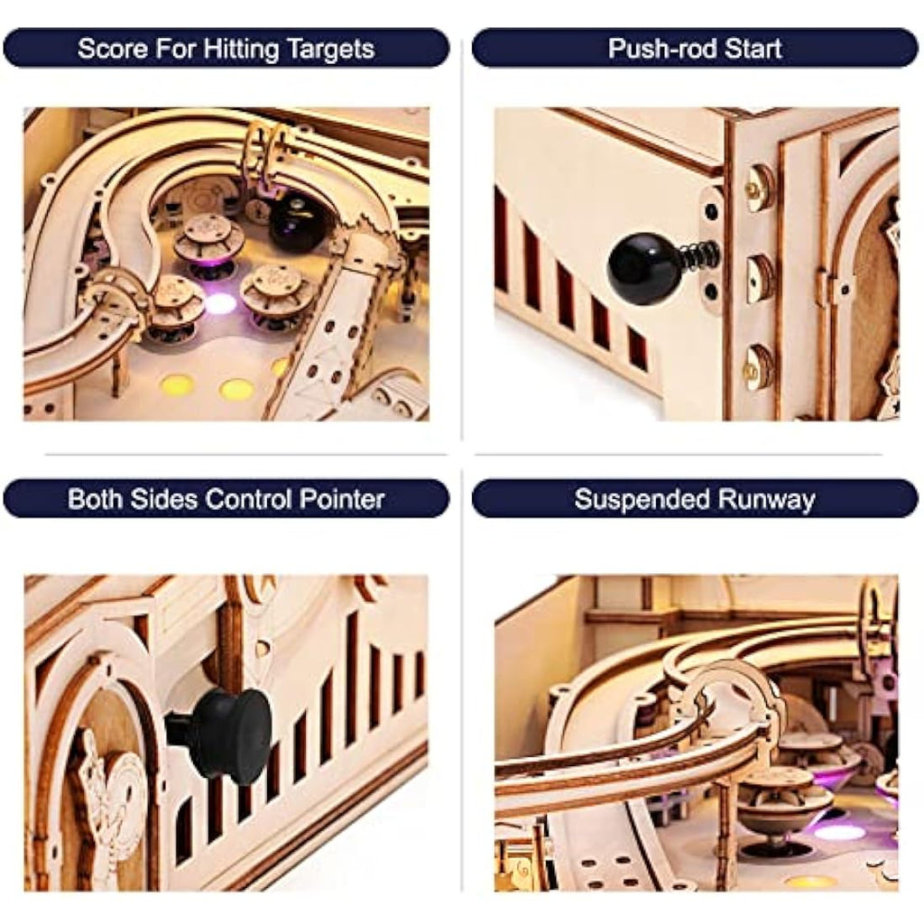 3D Pinball Machine - Mechanical Wooden Model Building Kit