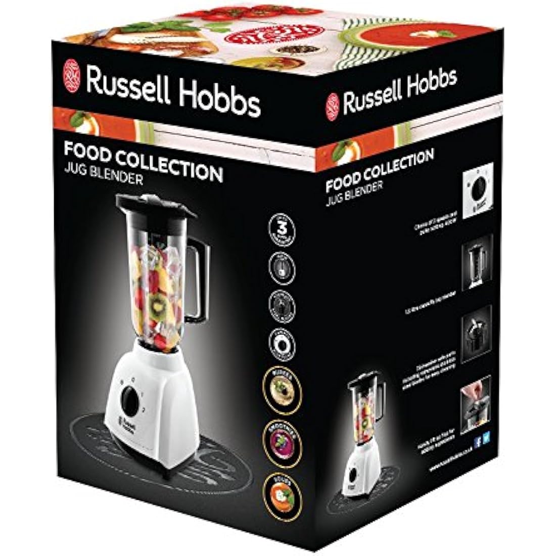Russell Hobbs 1.5L Jug Blender – 400W 2-Speed Food Processor