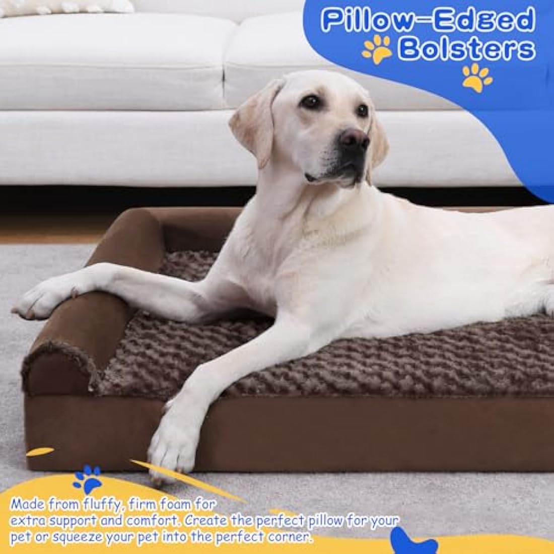 Jolof Store Orthopedic Large Dog Bed – Waterproof Washable Sofa Couch