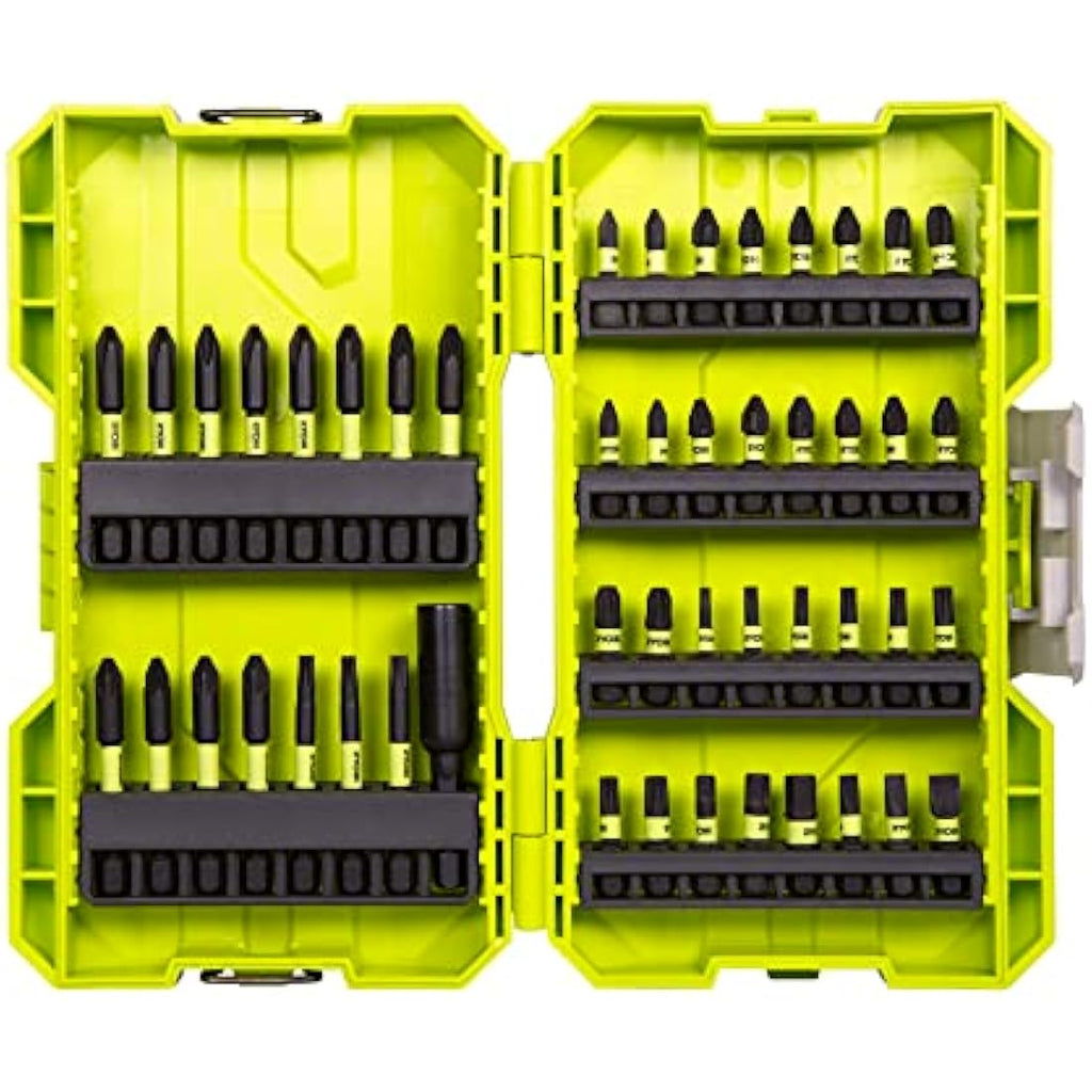 RYOBI Torque+ Impact Screwdriver Bit Set – 48-Piece with Magnetic Holder