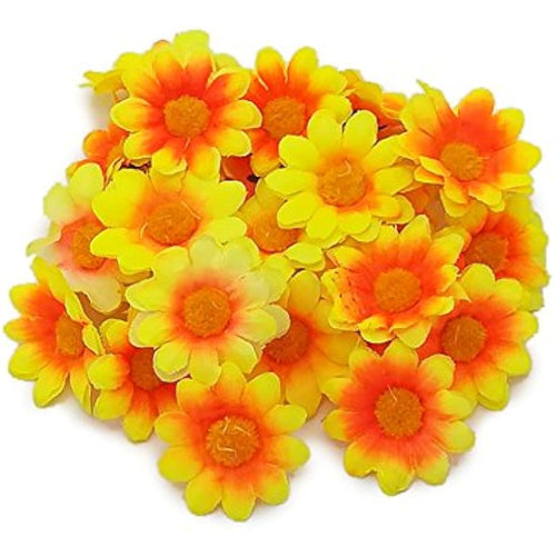 100pcs Artificial Daisy Flower Heads for DIY Crafts