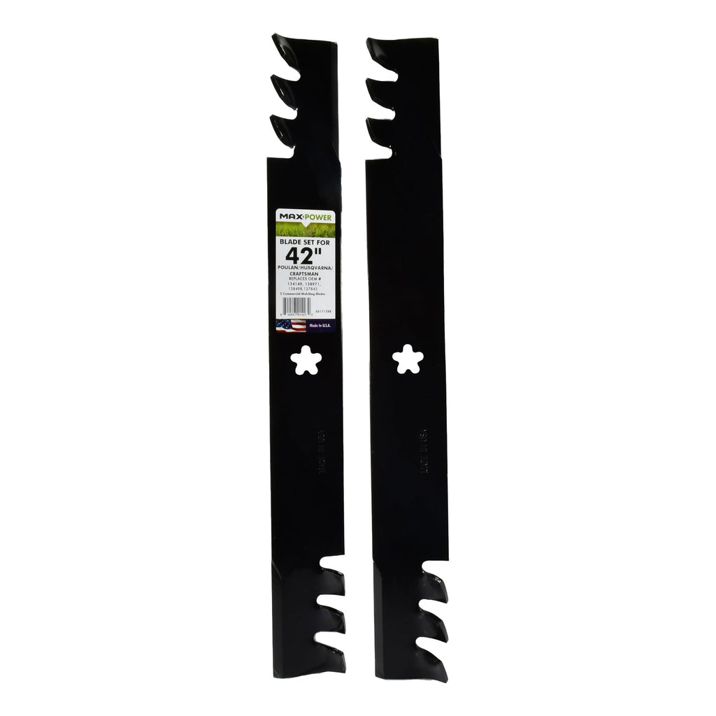 Maxpower 42-inch Commercial Mulching Blade Set for Craftsman & Husqvarna
