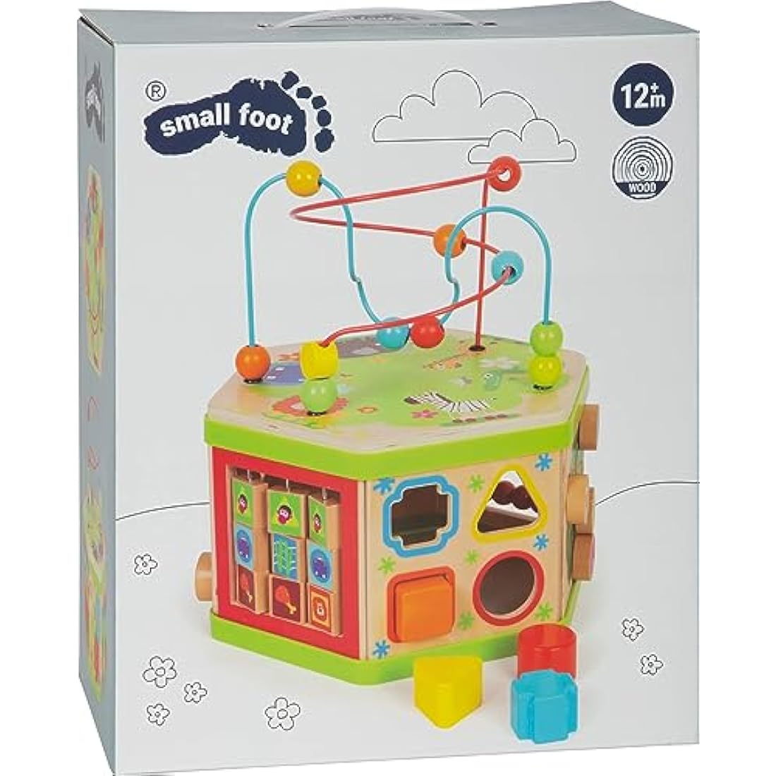 Legler Safari Wooden Activity Cube – Toddler Motor Skills Trainer