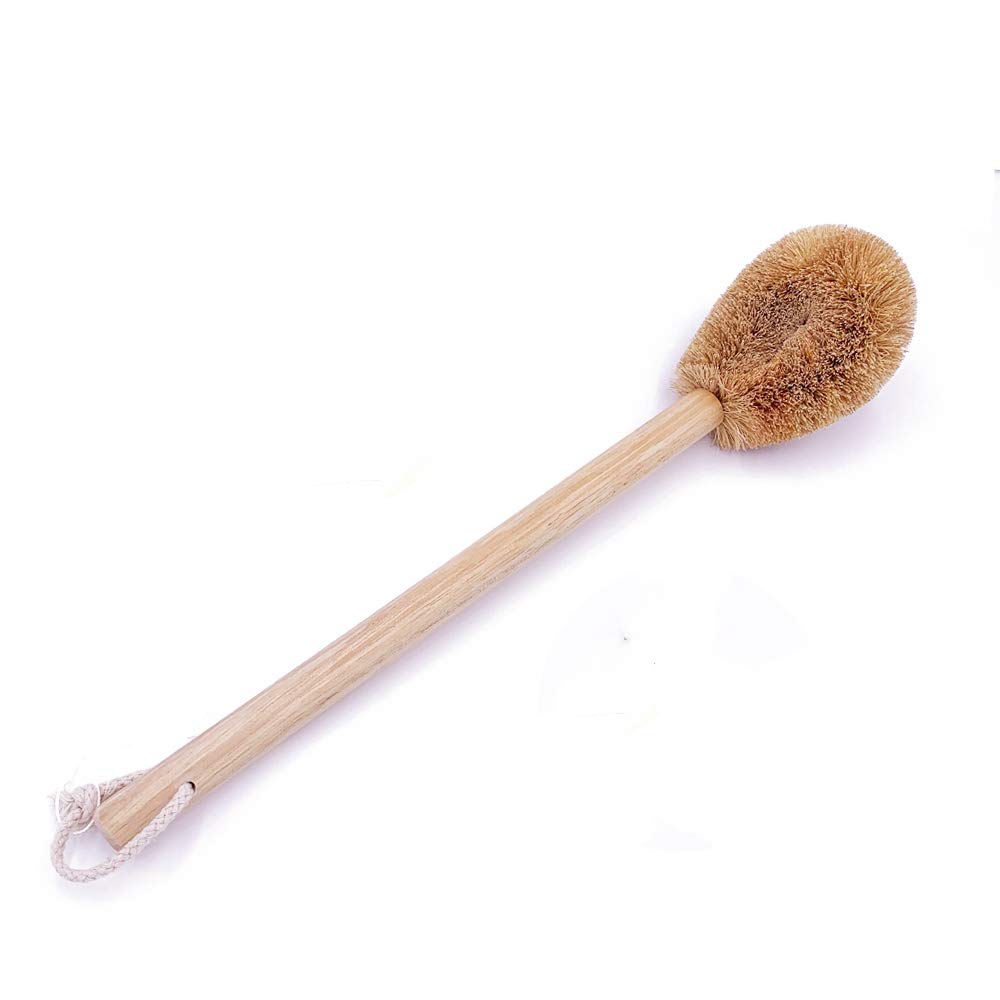 Finefun Coconut Fiber Toilet Brush – Eco-Friendly Wood Handle