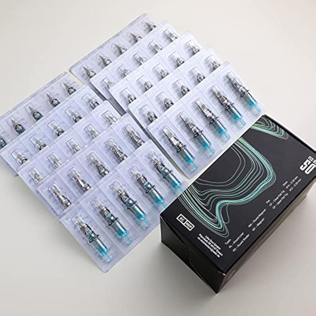 STIGMA 50Pcs Tattoo Cartridge Needles | Mixed Bugpin Round Liner & Shader
