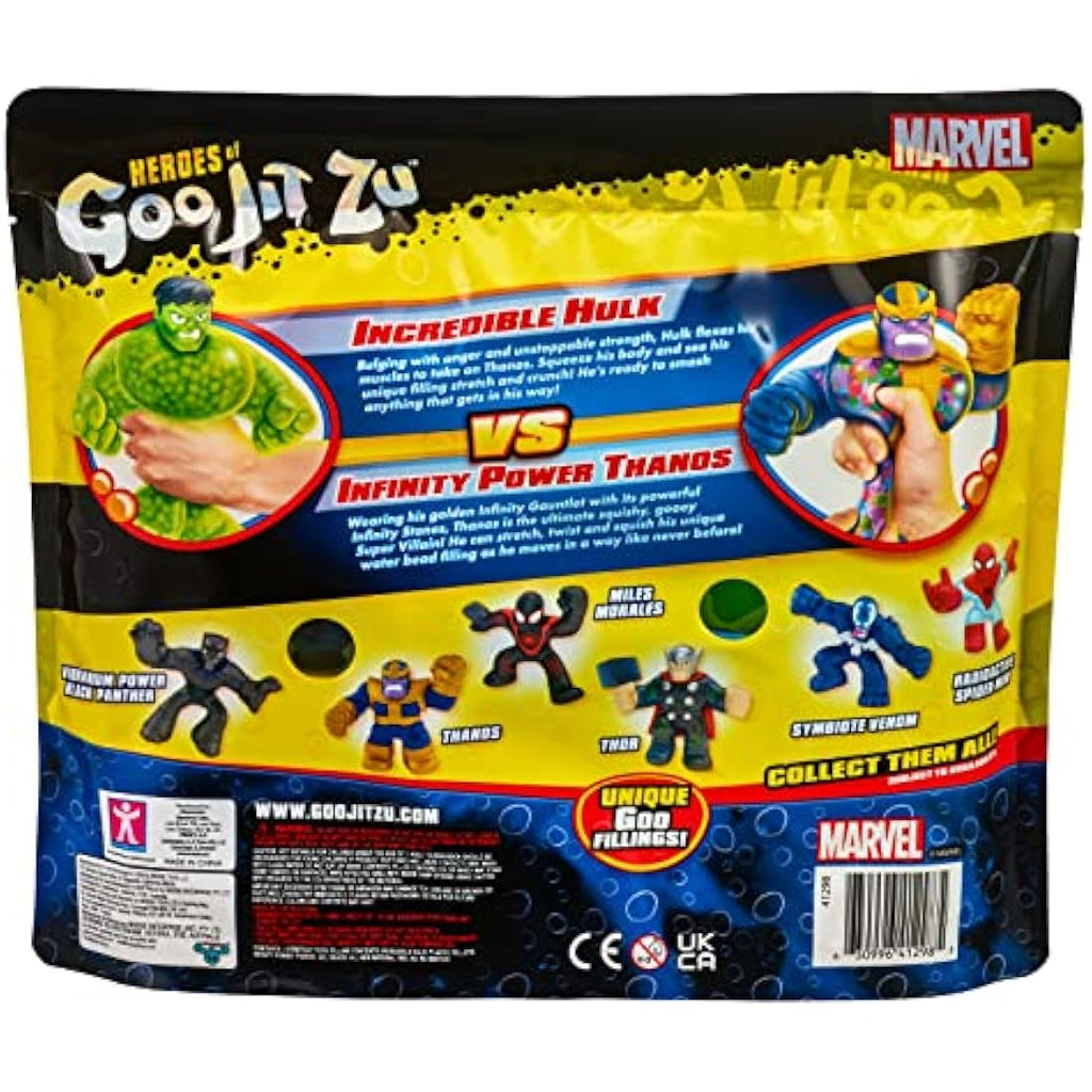 Heroes of Goo Jit Zu Marvel Versus Pack – Hulk vs Thanos Action Figures