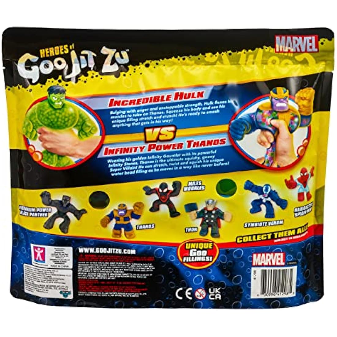 Heroes of Goo Jit Zu Marvel Versus Pack – Hulk vs Thanos Action Figures