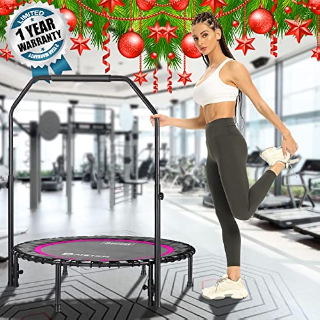 Jolof Store Mini Rebounder Trampoline – 200KG Heavy Duty Fitness