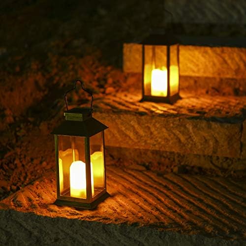 Solar Garden Lanterns – 2 Pack Waterproof Hanging Lights