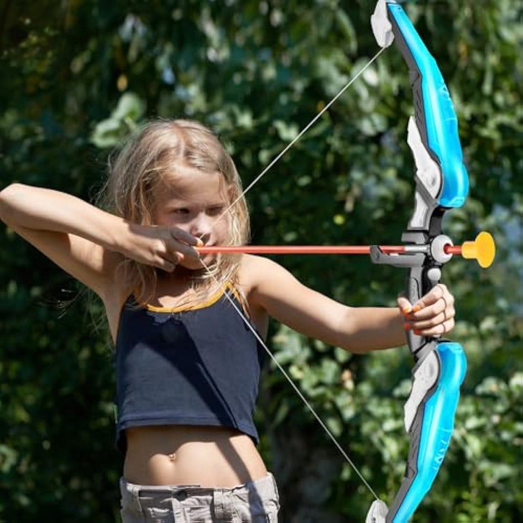 Kids Archery Set with LED Lights - Bow and Arrow Toy with Target