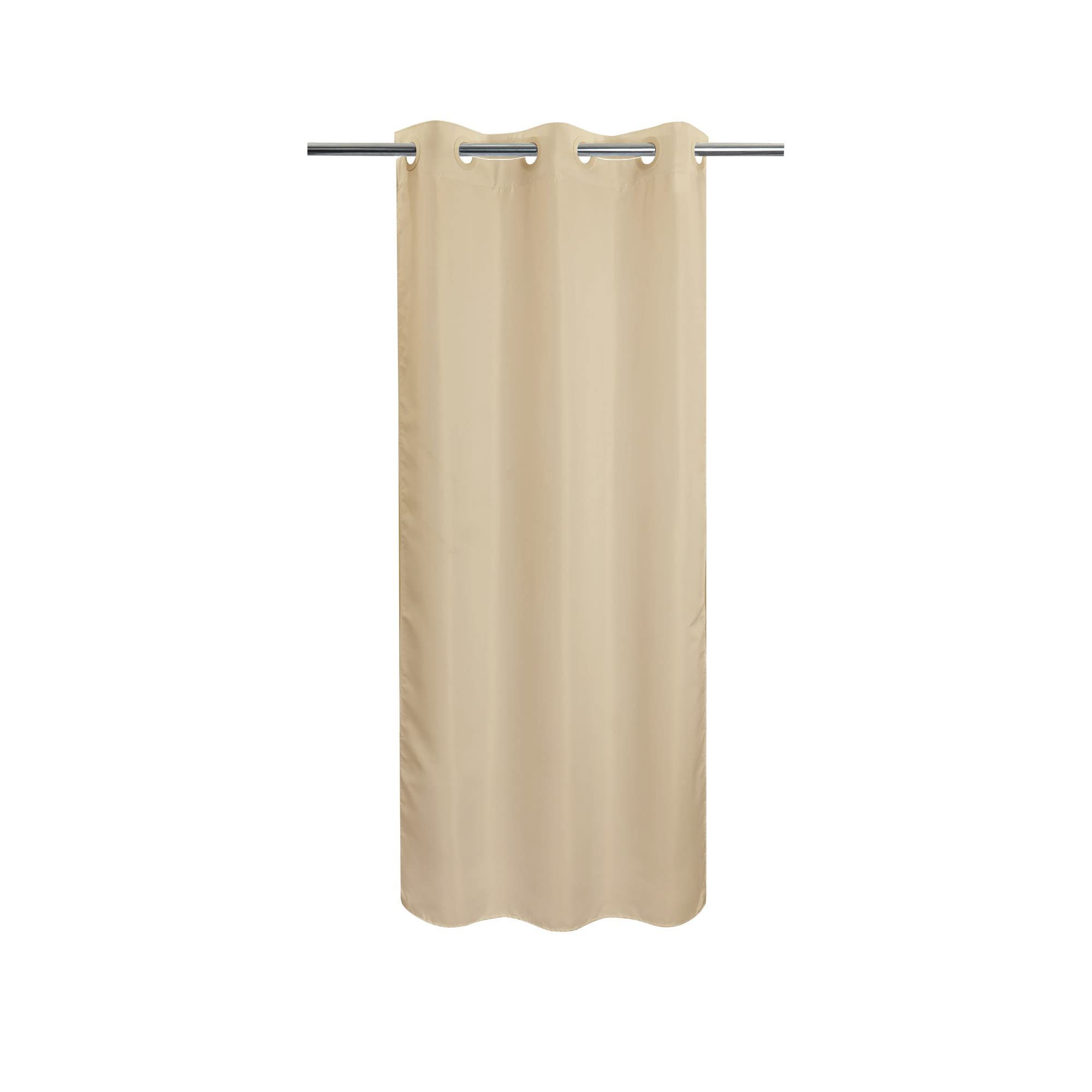 Stall Shower Curtain | Beige Waterproof Microfiber – 36x72
