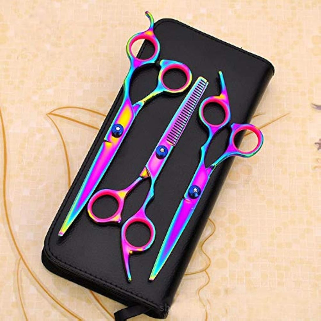 7-Piece Pet Grooming Scissors Set - Stainless Steel Kit