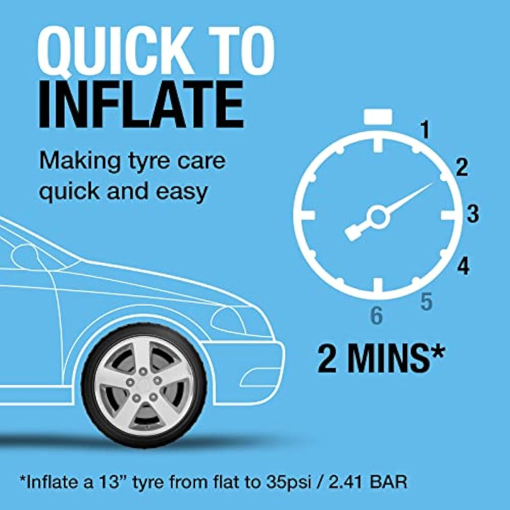 Ring Automotive Tyre Inflator – Rapid Digital Air Compressor with Gauge