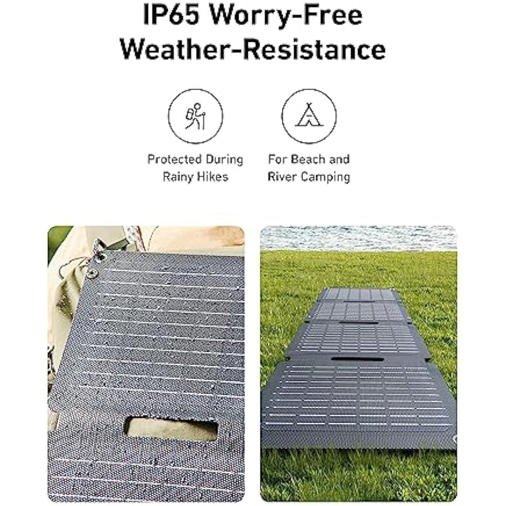 Anker Solix PS30 30W Portable Solar Panel | Foldable IP65 Charger