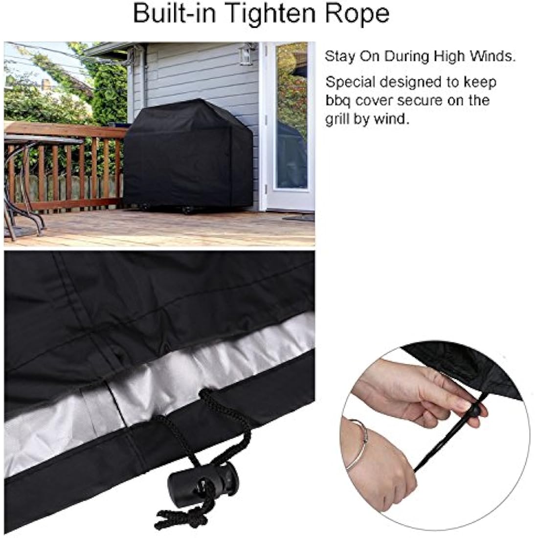 BBQ Grill Cover – Heavy Duty 210D Oxford Waterproof Fabric