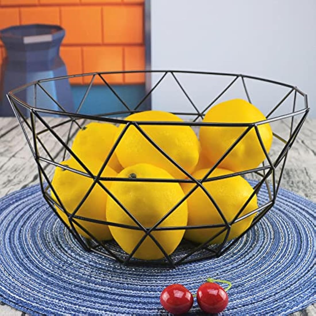 JEDFORE Artificial Lemons - Realistic Fake Fruit for Home Decor, 10 Pack