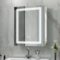 Janboe LED Medicine Cabinet | 20x26 Dimmable Mirror with USB & Demister