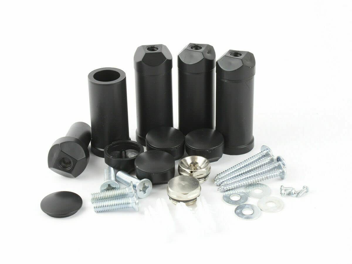 Turkish Zone Universal Heated Towel Rail Radiator Brackets - Black
