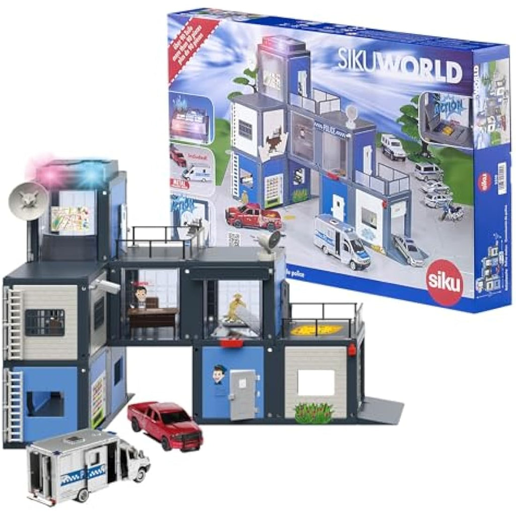 Siku 5510 World Police Station Playset with Light & Sound – Multicolour