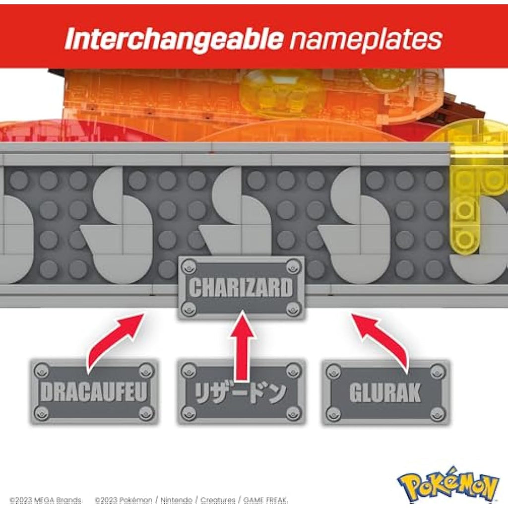 MEGA Pokémon Motion Charizard Building Set – 1664 Piece Collectible Model