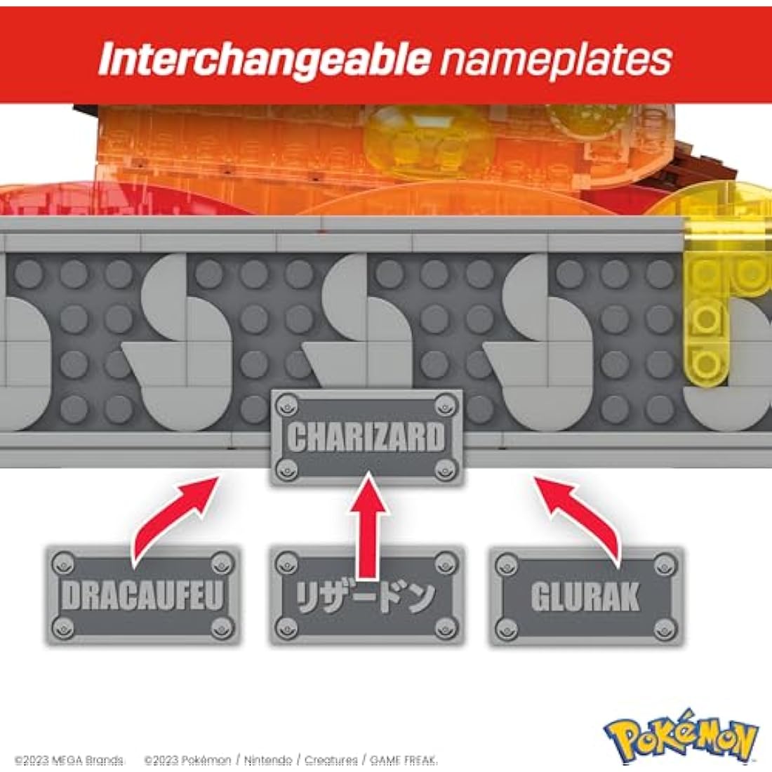 MEGA Pokémon Motion Charizard Building Set – 1664 Piece Collectible Model