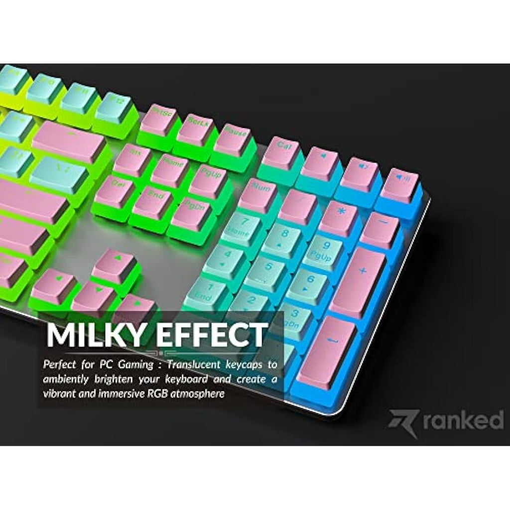 Pudding V2 PBT Keycaps – 145 Double Shot RGB OEM Profile