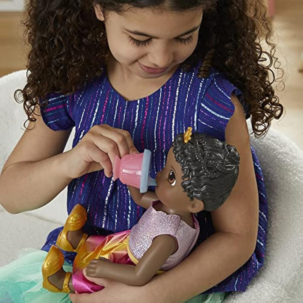 Baby Alive Princess Ellie Grows Up! Interactive Talking Doll - Black Hair
