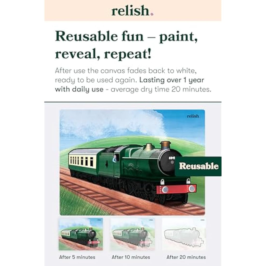 Relish Aquapaints Classic Vehicles - Reusable Dementia Painting Activities