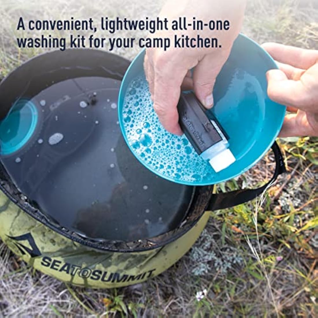 Sea to Summit Camp Kitchen Clean-Up Kit – Durable 6-Piece Outdoor Set