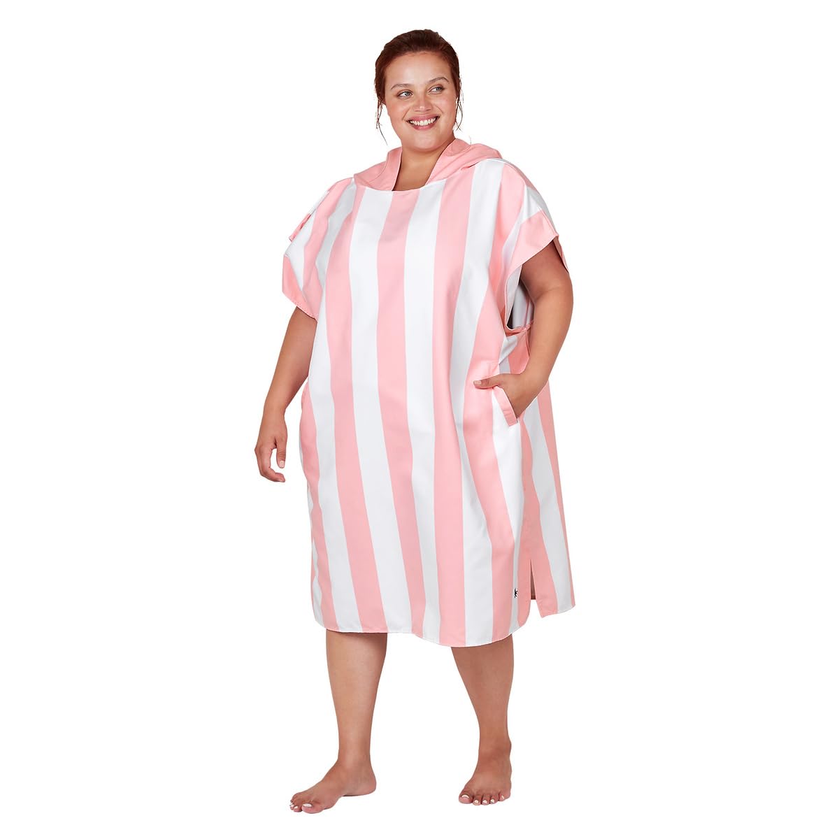 Dock & Bay Adult Beach Poncho | Quick Dry Hooded Changing Robe - Large