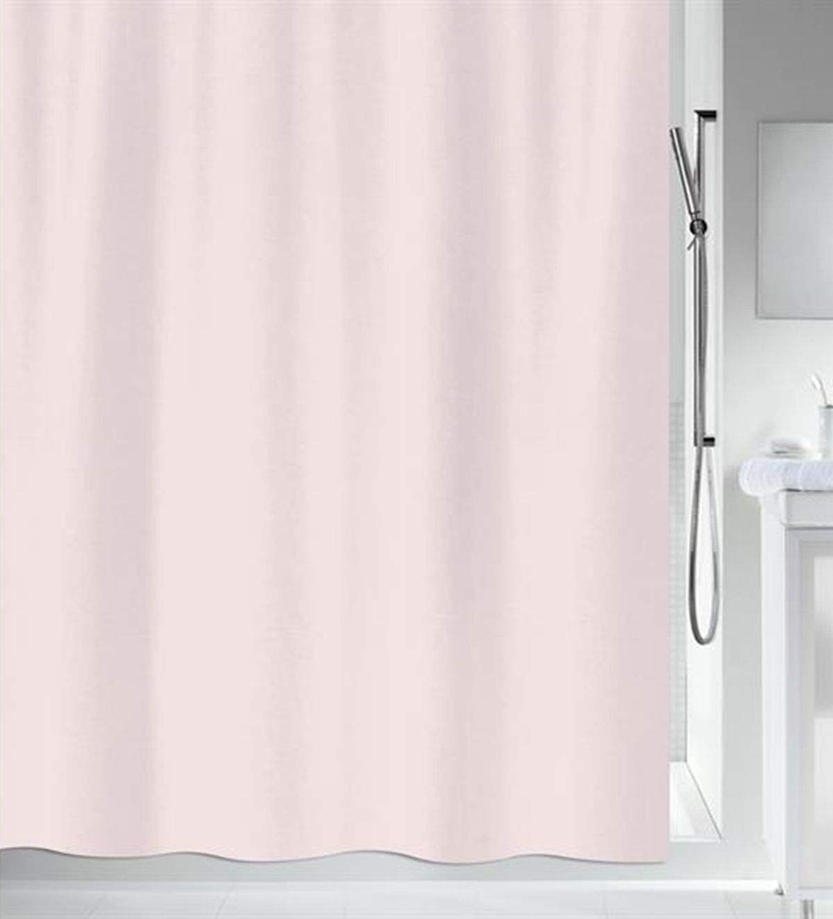 Spirella Primo Polyester Shower Curtain | Light Pink | 180x180cm
