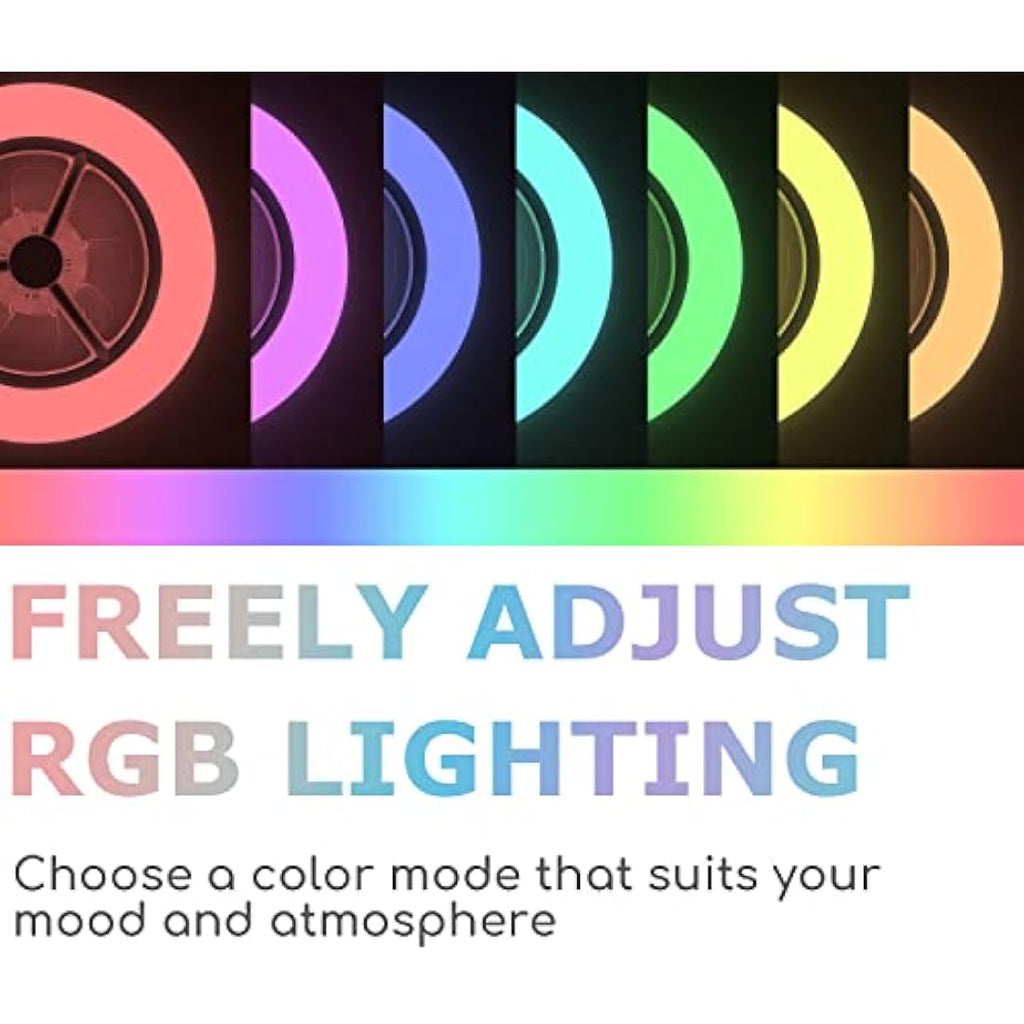 BKZO 55cm Smart LED Ceiling Fan Light | RGB Dimming & App Control